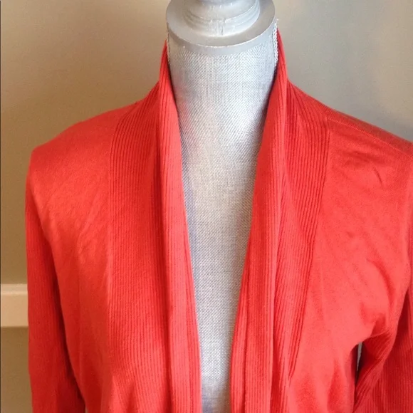 Long orange cardigan - Picture 2 of 6